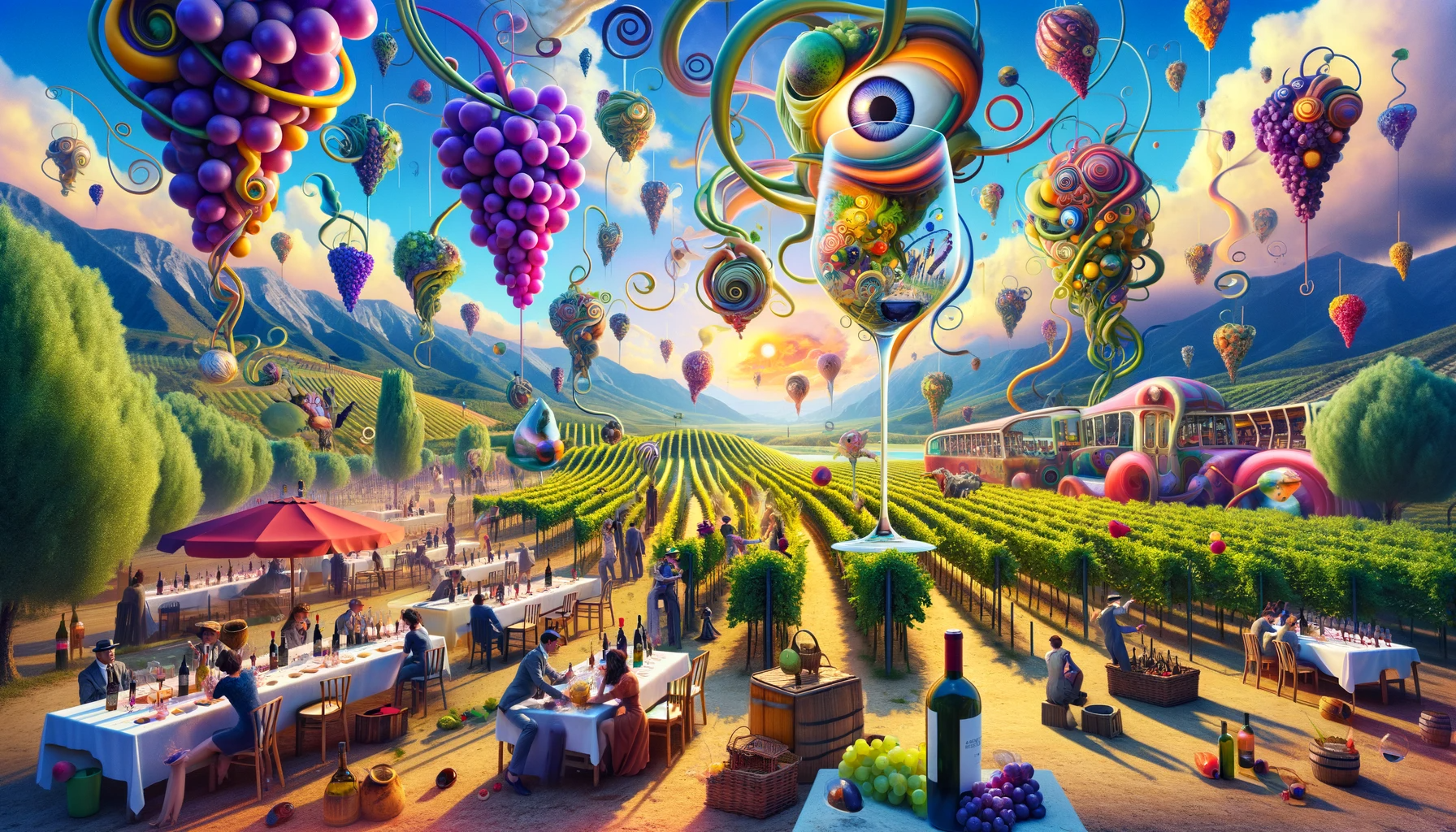 surrealistic-style-inspired-by-Salvador-Dali-themed-Interactive-Wine-Events-in-Spain